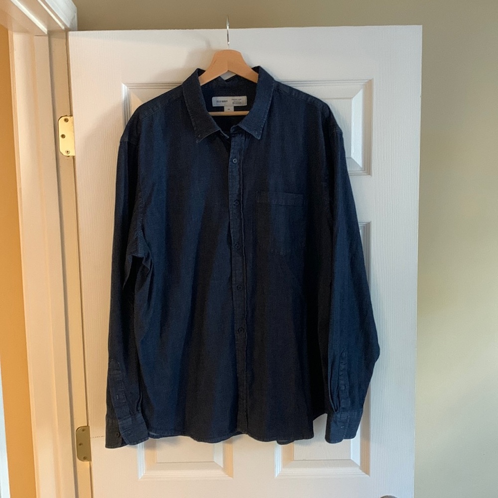 Old Navy denim button up, XXL